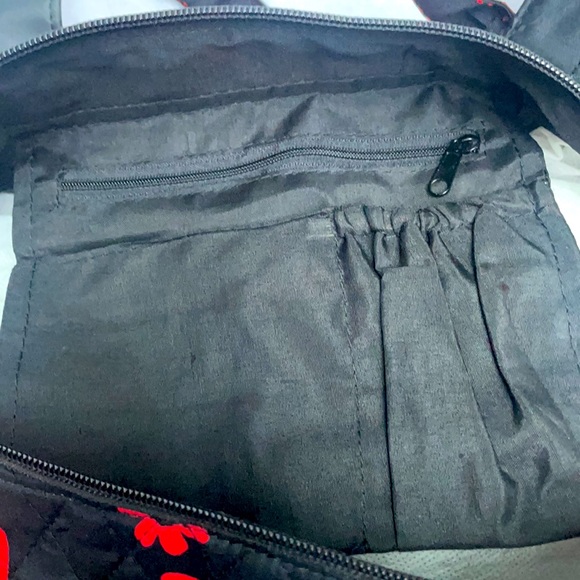 Quilted duffel bag with ladybug print - Picture 4 of 4